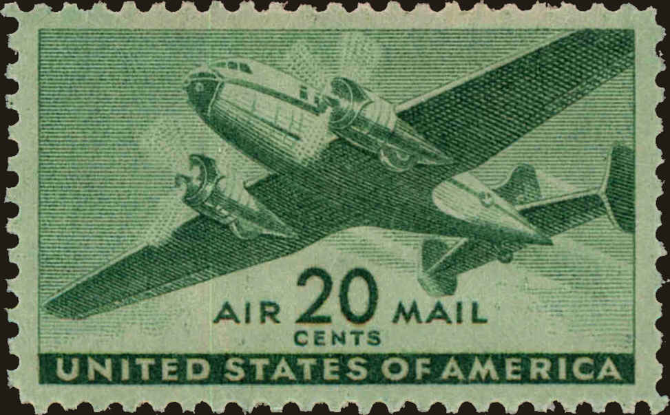 Front view of United States C29 collectors stamp