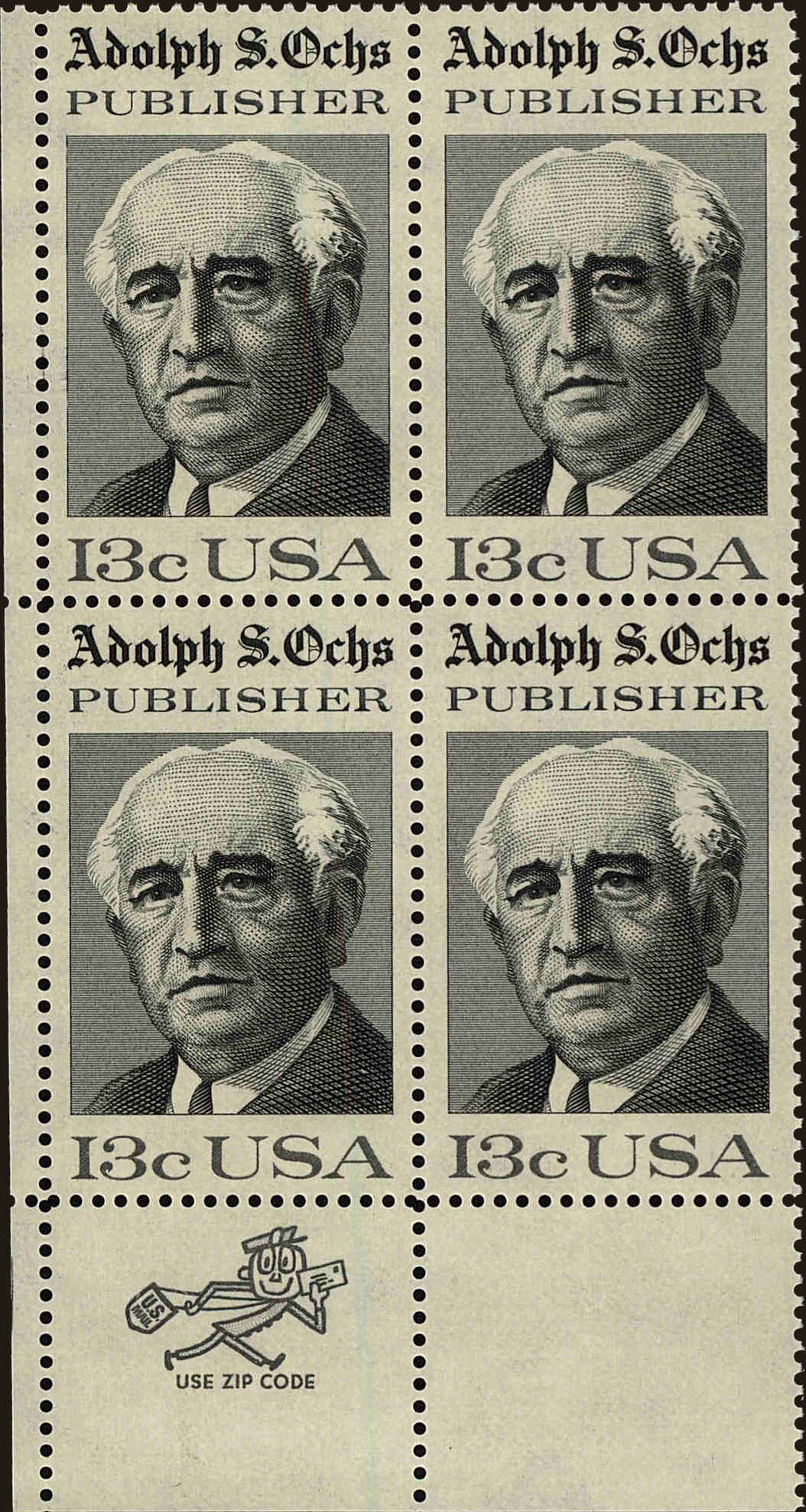 Front view of United States 1700 collectors stamp