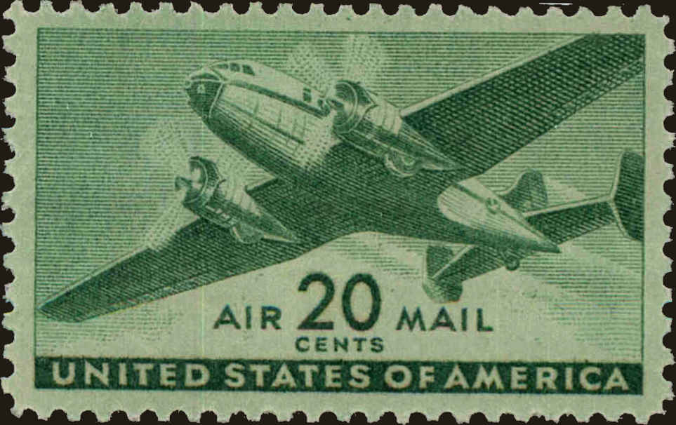 Front view of United States C29 collectors stamp