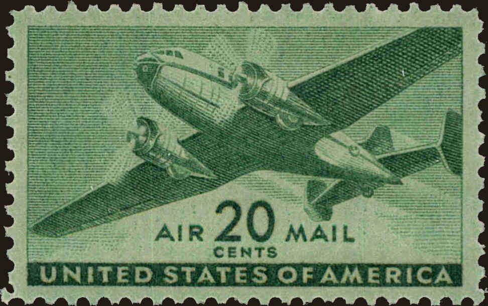 Front view of United States C29 collectors stamp