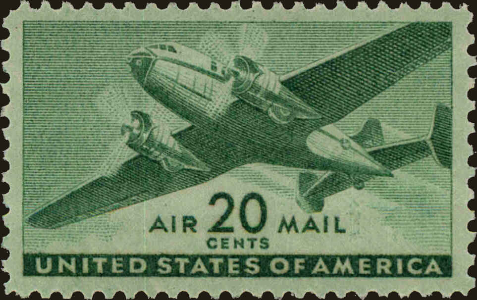 Front view of United States C29 collectors stamp