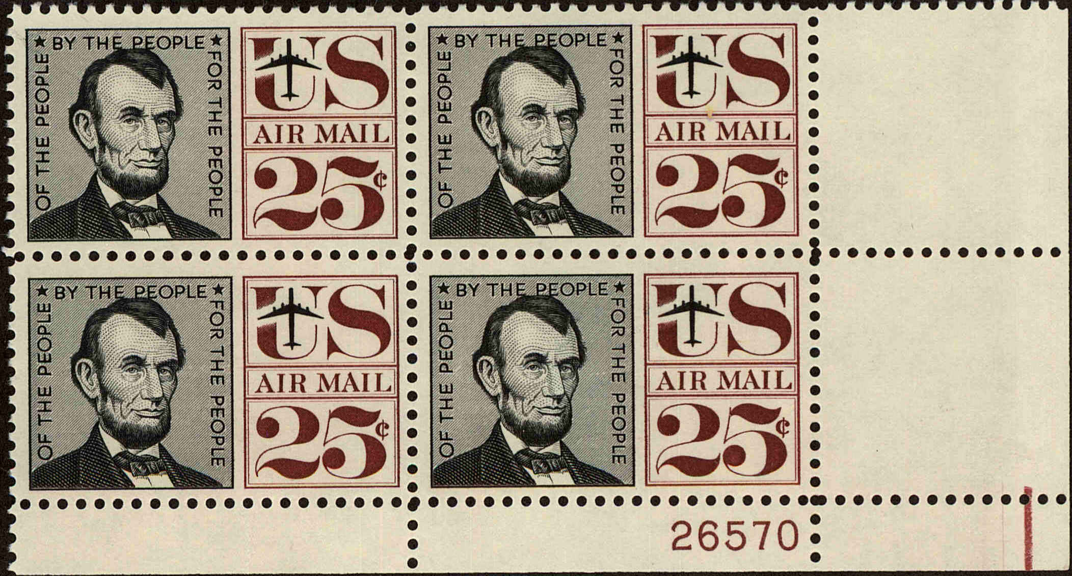 Front view of United States C59 collectors stamp