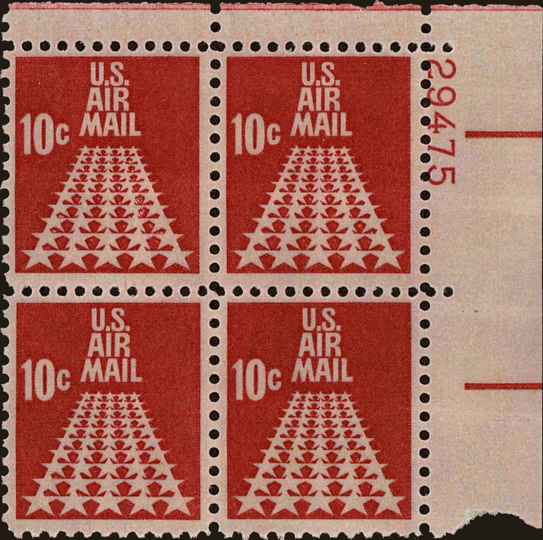 Front view of United States C72 collectors stamp