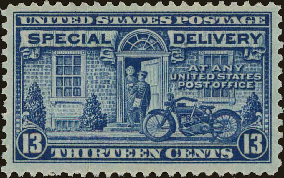 Front view of United States E17 collectors stamp