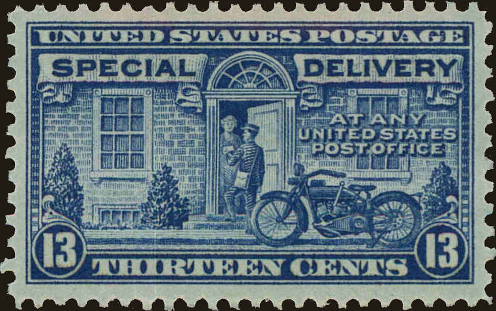 Front view of United States E17 collectors stamp