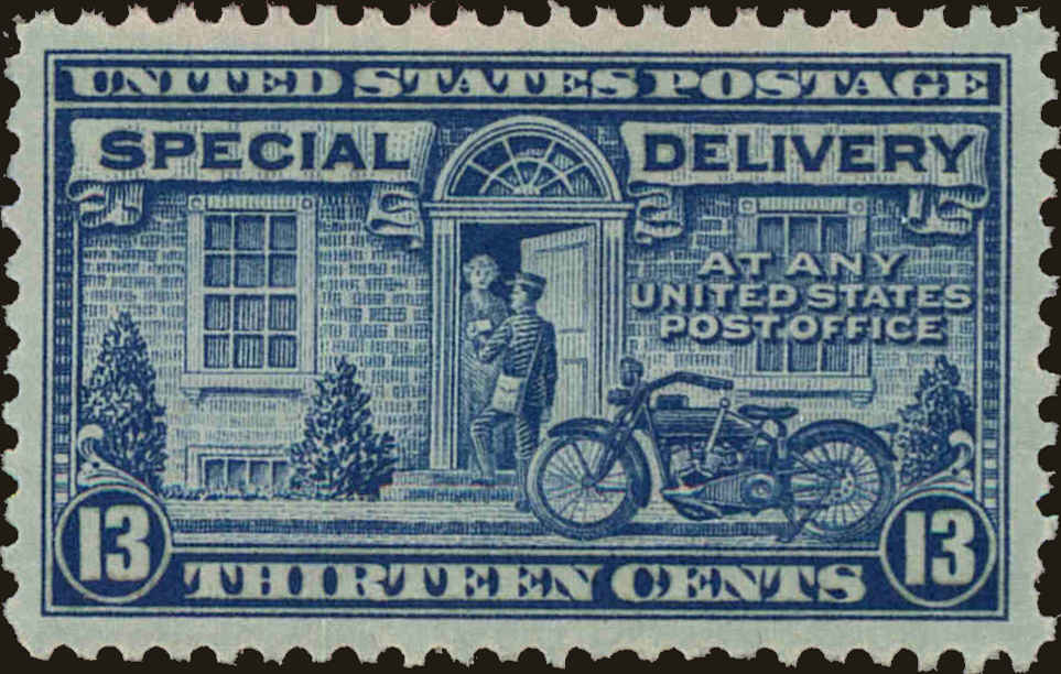Front view of United States E17 collectors stamp