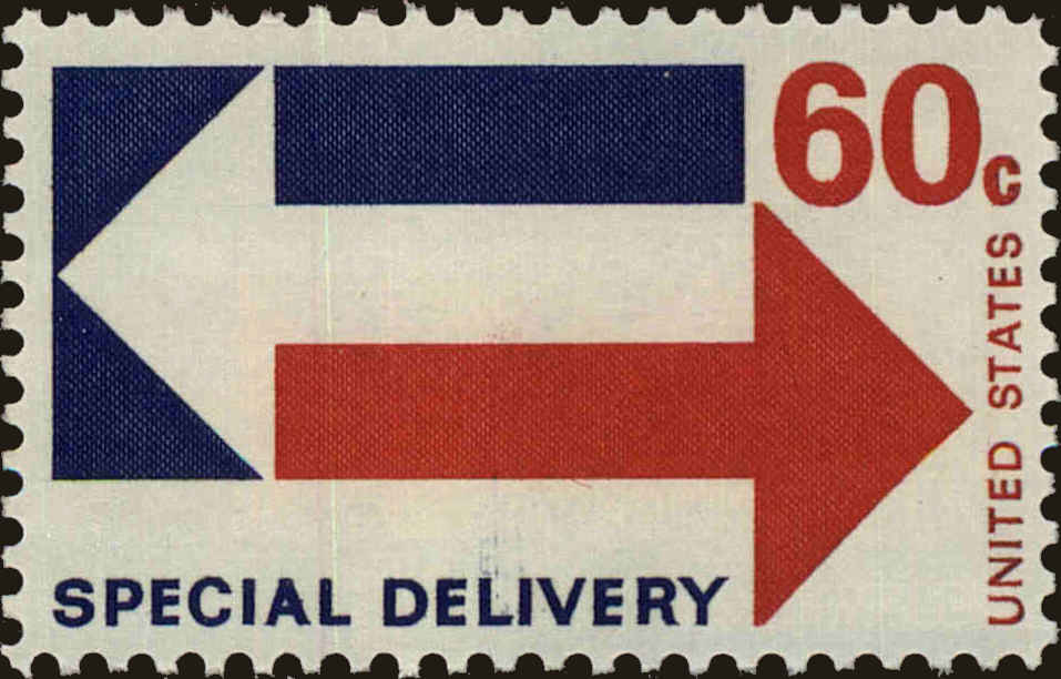 Front view of United States E23 collectors stamp