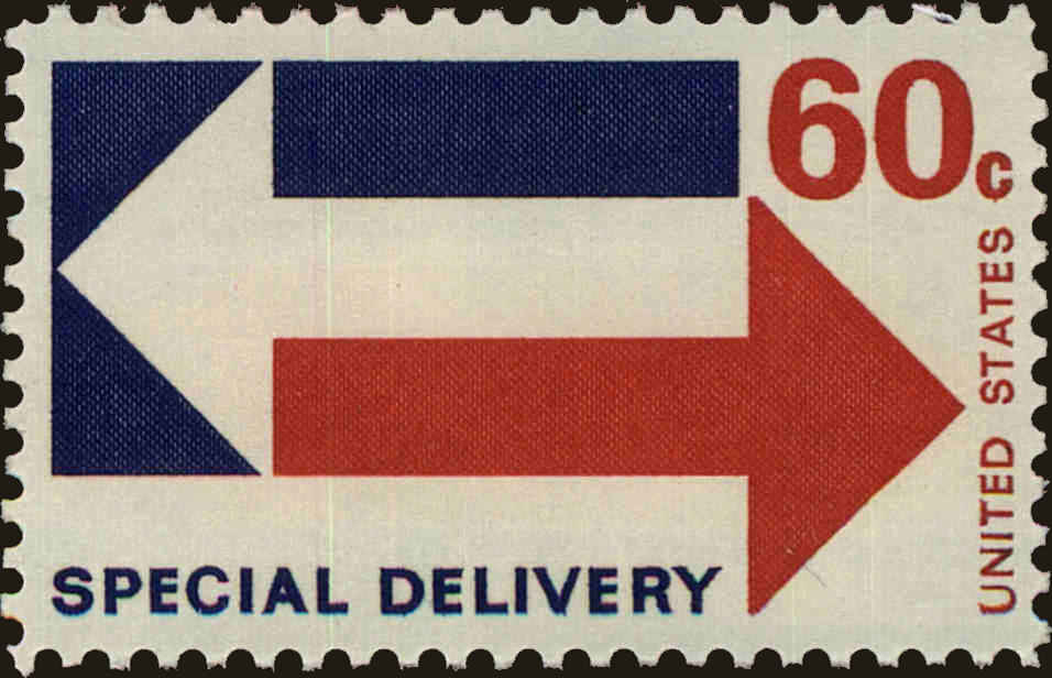 Front view of United States E23 collectors stamp