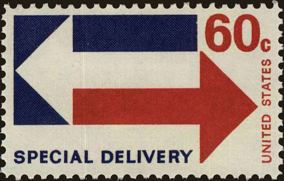 Front view of United States E23 collectors stamp