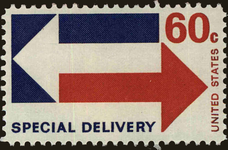 Front view of United States E23 collectors stamp