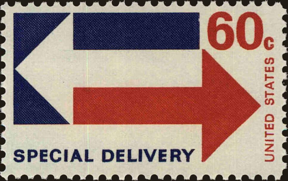 Front view of United States E23 collectors stamp