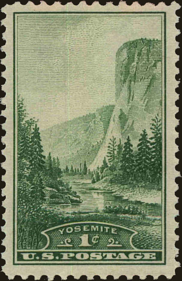 Front view of United States 740 collectors stamp