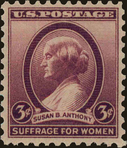 Front view of United States 784 collectors stamp