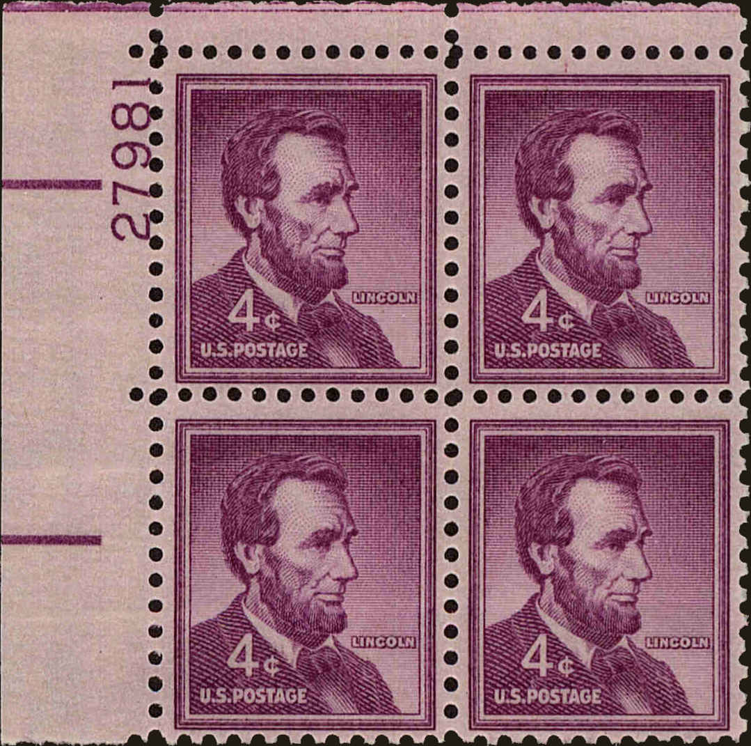 Front view of United States 1036a collectors stamp
