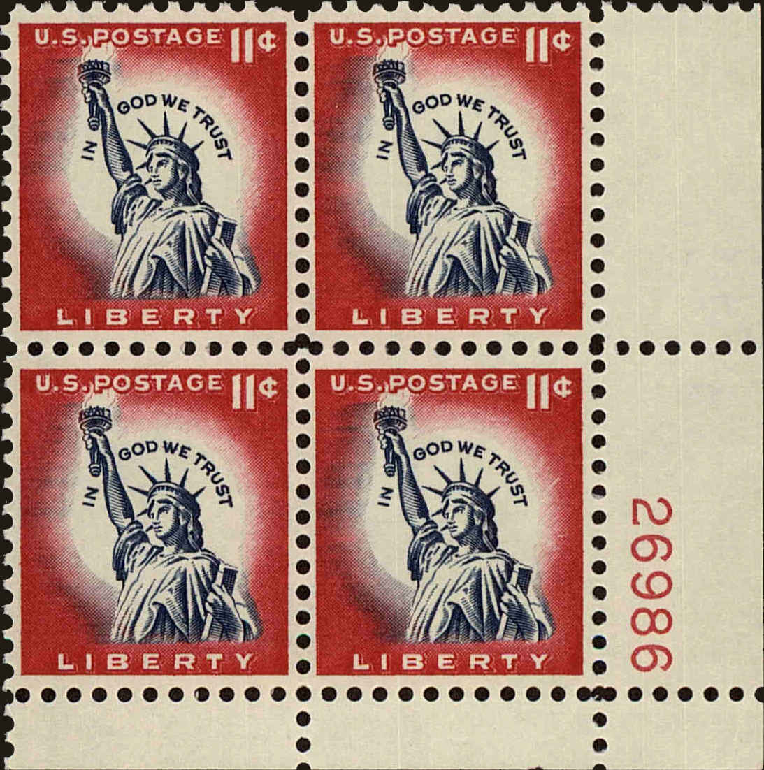 Front view of United States 1044A collectors stamp