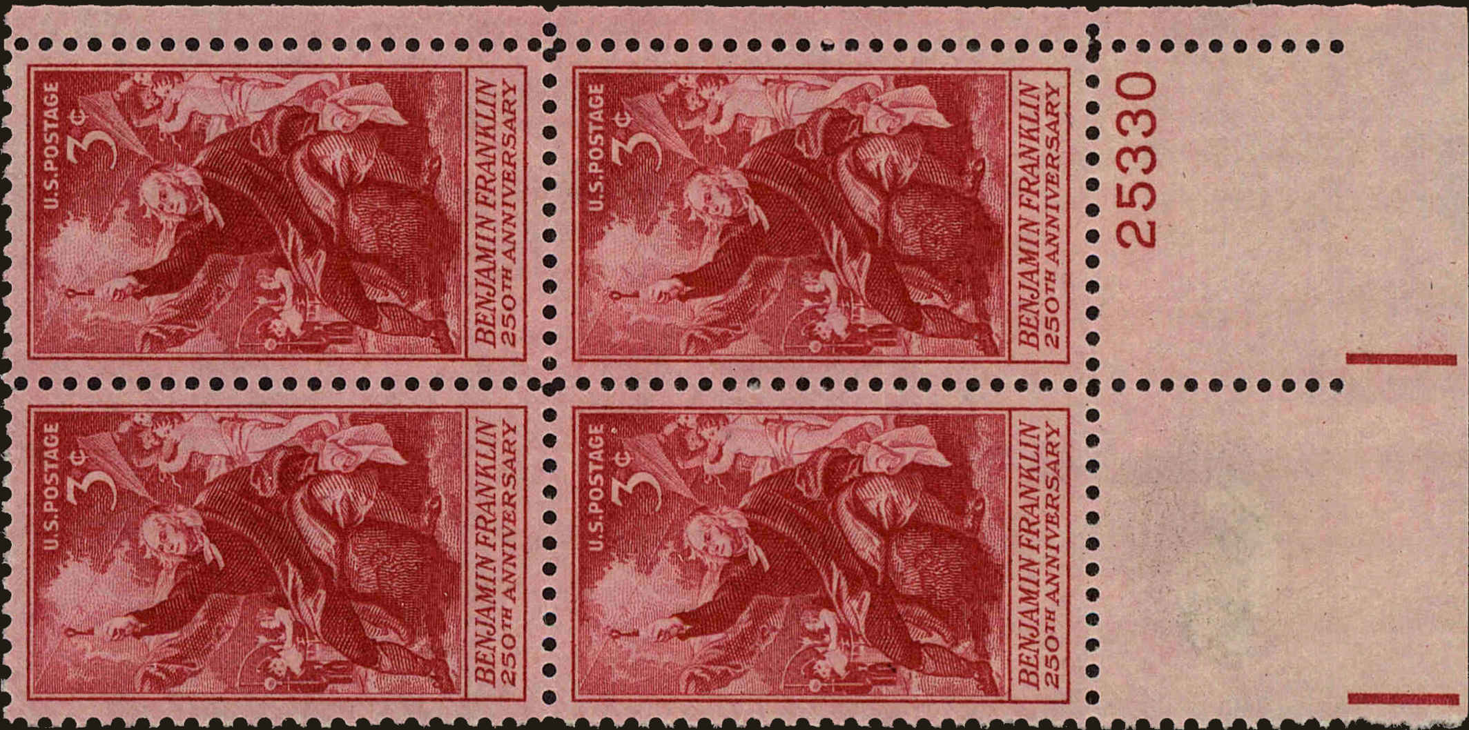 Front view of United States 1073 collectors stamp