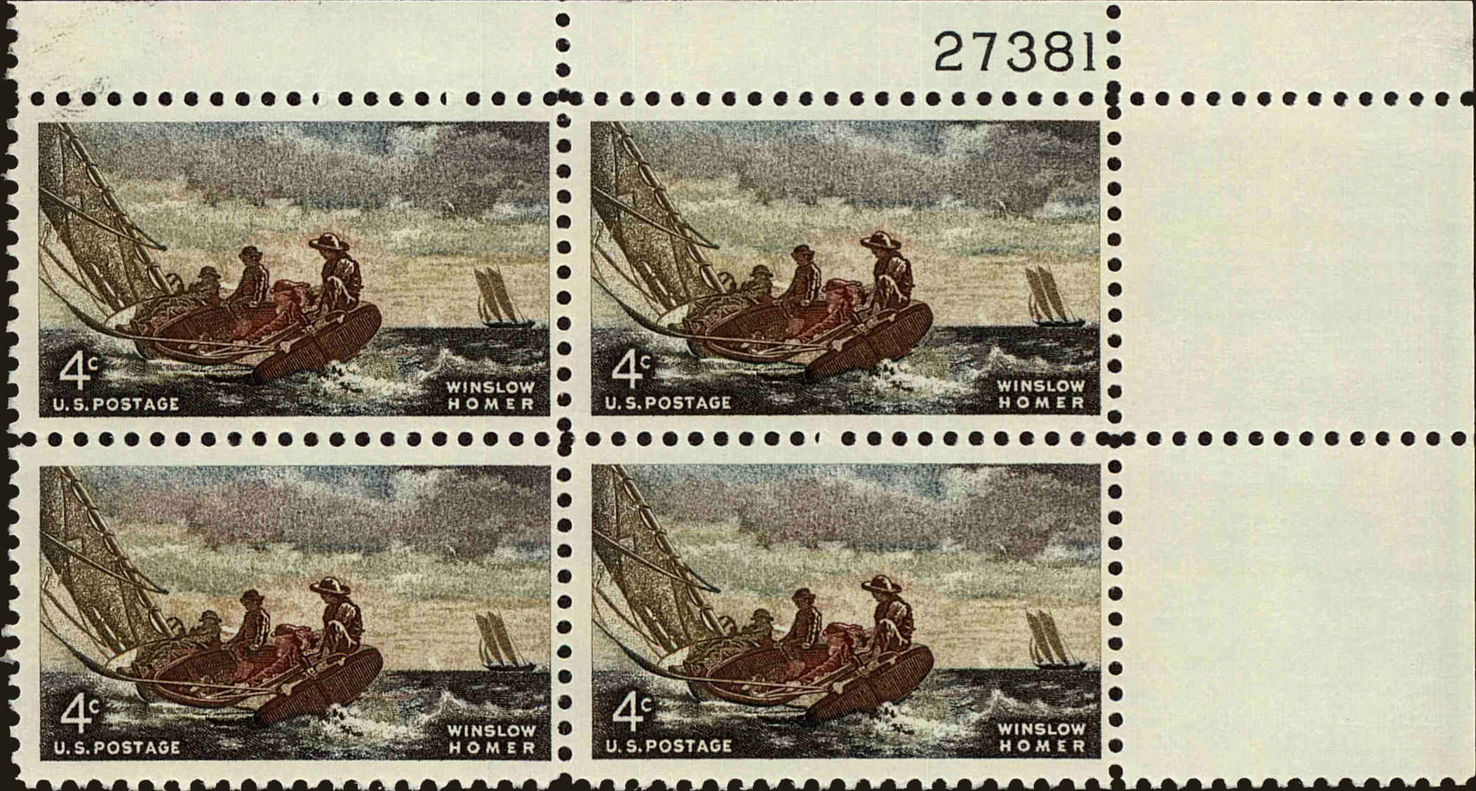 Front view of United States 1207 collectors stamp