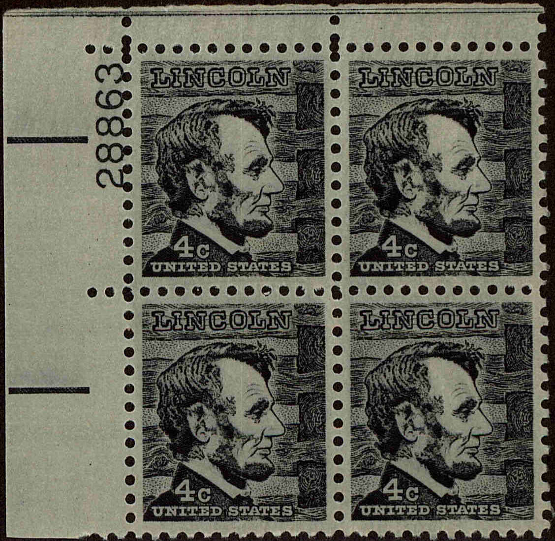 Front view of United States 1282 collectors stamp