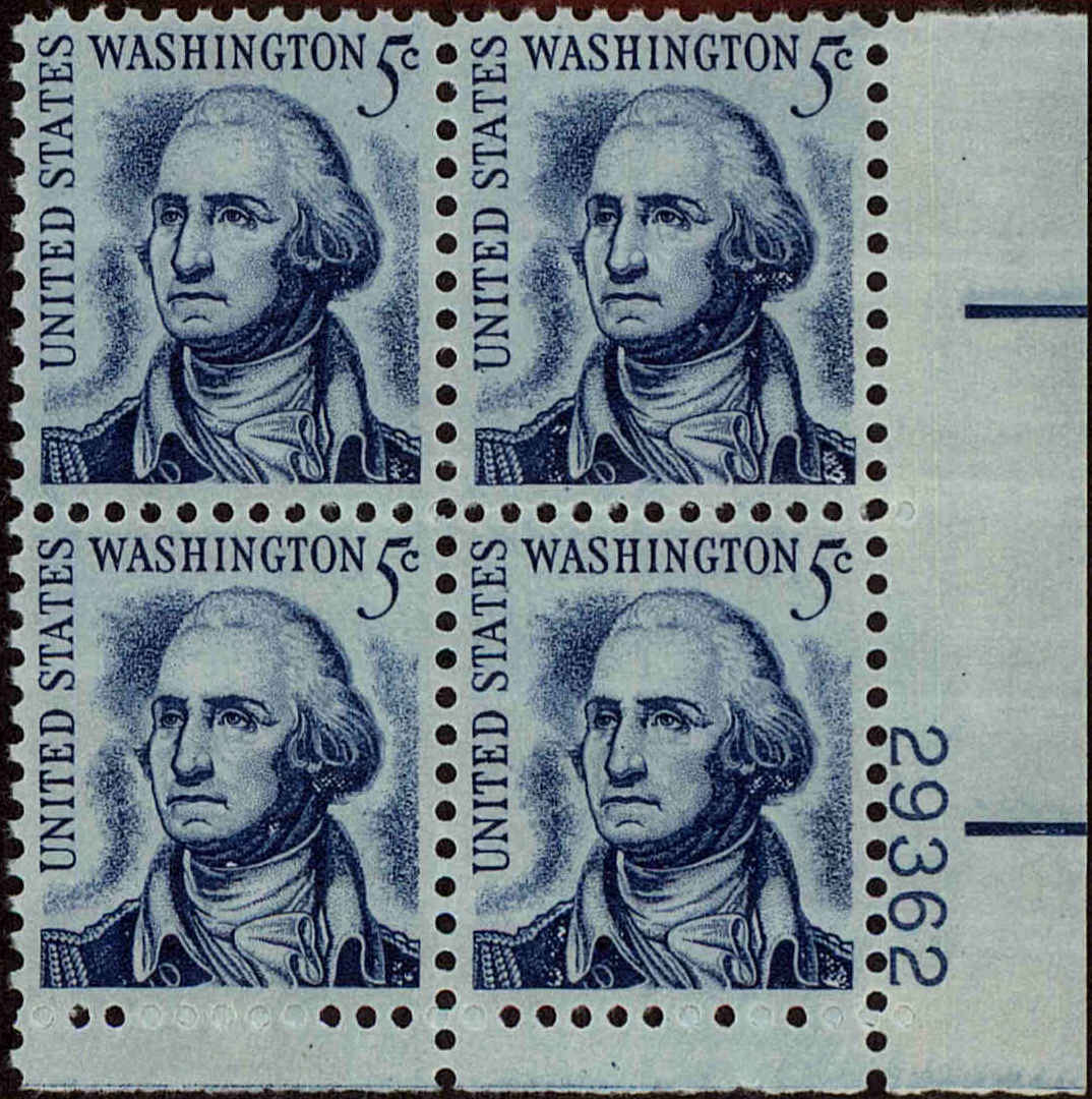 Front view of United States 1283B collectors stamp