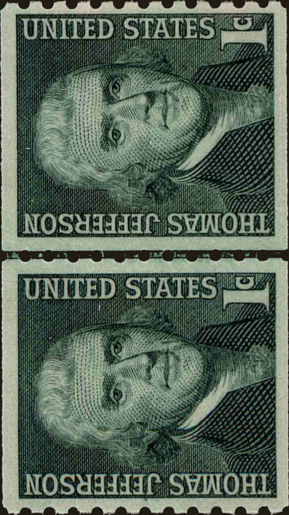 Front view of United States 1299 collectors stamp