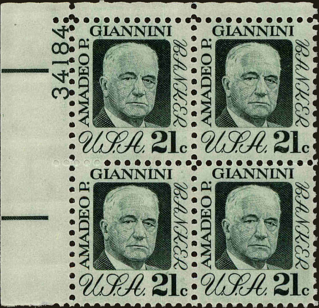 Front view of United States 1400 collectors stamp