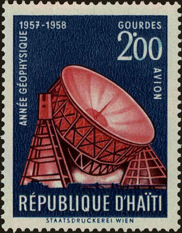 Front view of Haiti C121 collectors stamp