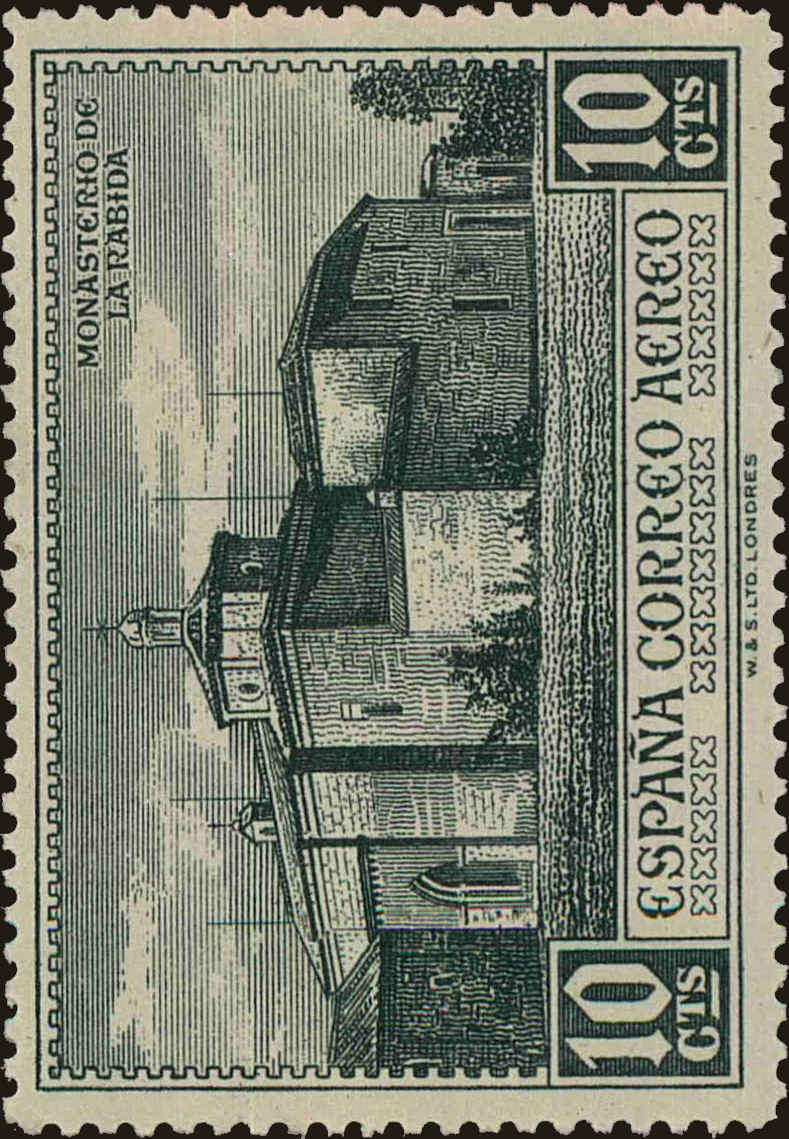 Front view of Spain C33 collectors stamp