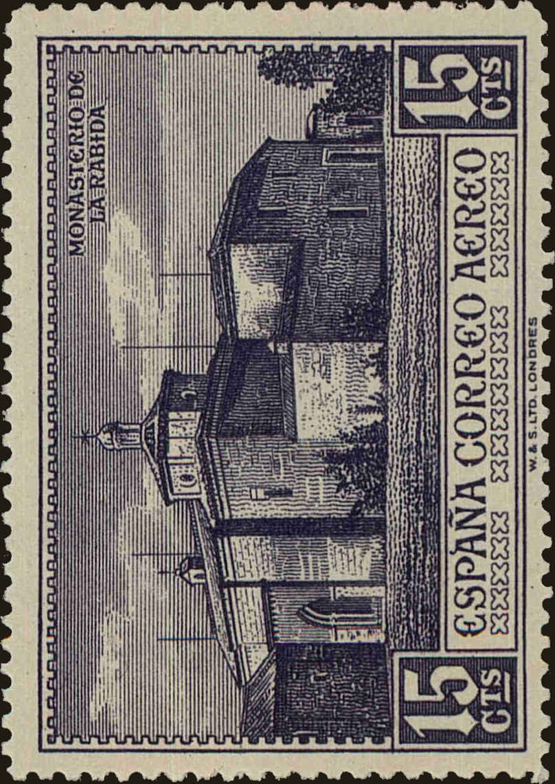 Front view of Spain C34 collectors stamp