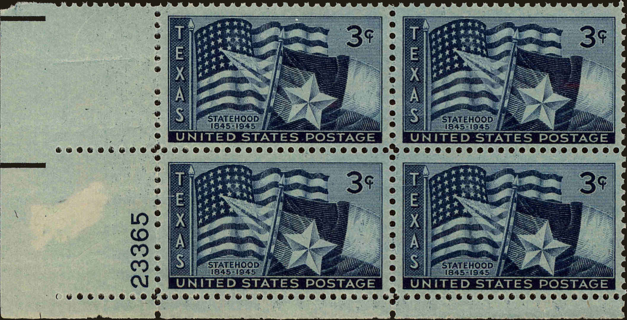 Front view of United States 938 collectors stamp