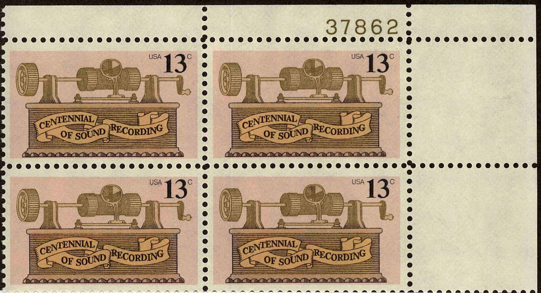 Front view of United States 1705 collectors stamp