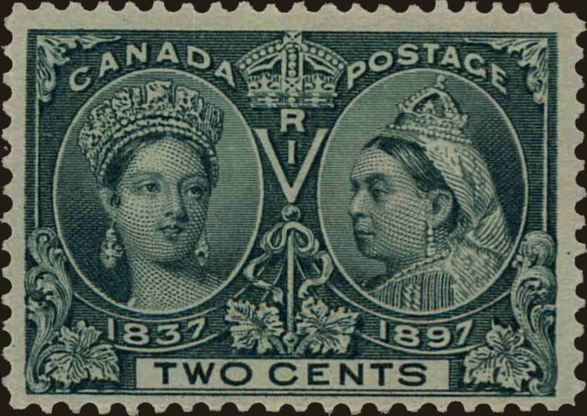 Front view of Canada 52 collectors stamp