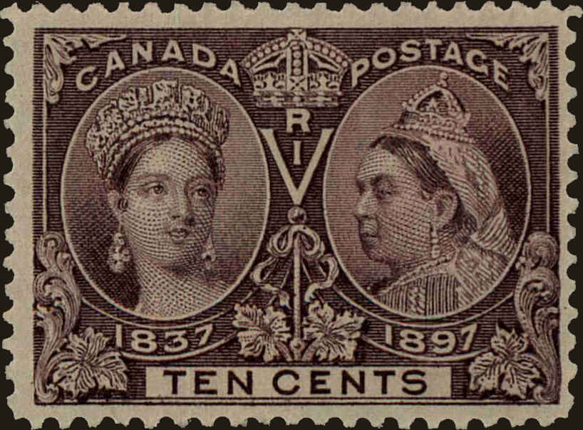 Front view of Canada 57 collectors stamp