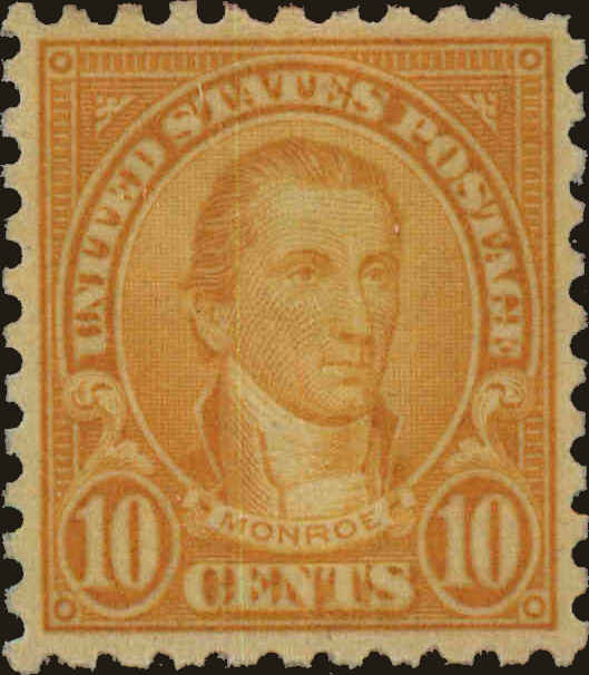 Front view of United States 591 collectors stamp