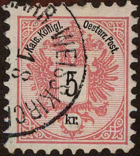 Front view of Austria 43 collectors stamp