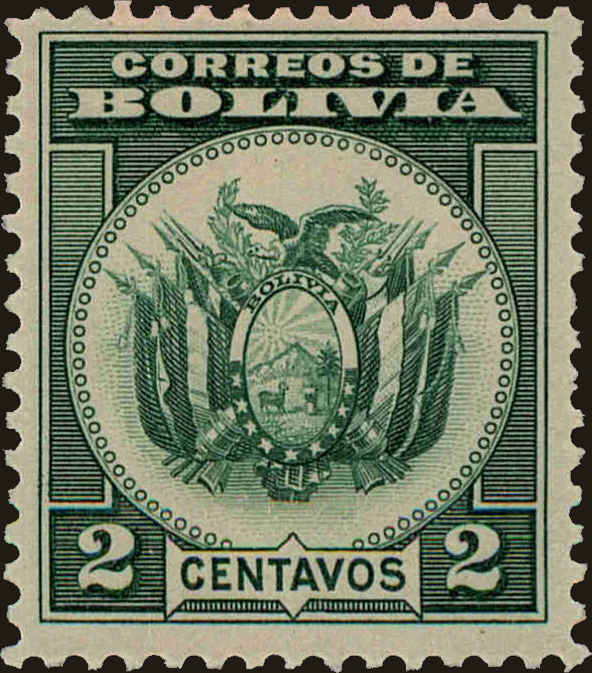 Front view of Bolivia 213 collectors stamp