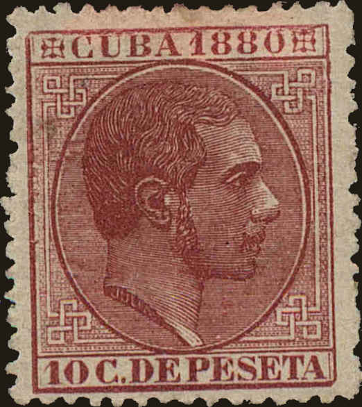 Front view of Cuba (Spanish) 89 collectors stamp