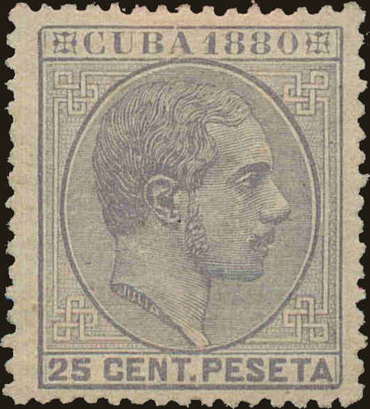 Front view of Cuba (Spanish) 91 collectors stamp