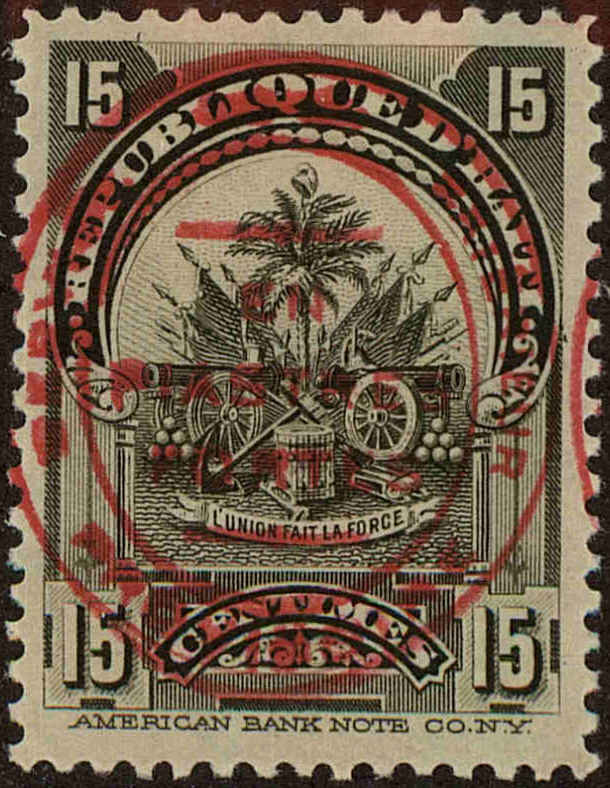 Front view of Haiti 121 collectors stamp