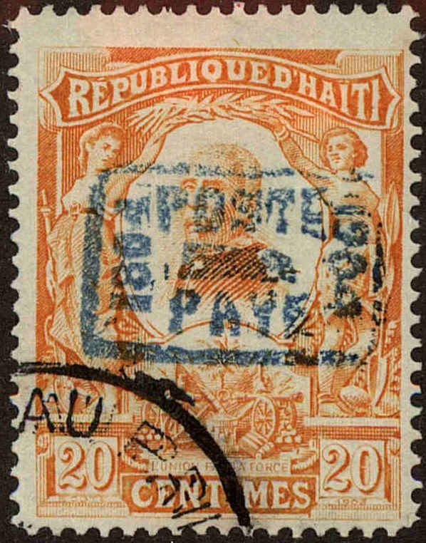 Front view of Haiti 106 collectors stamp