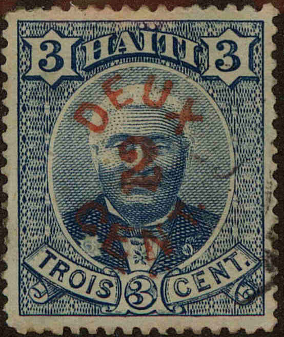 Front view of Haiti 25 collectors stamp