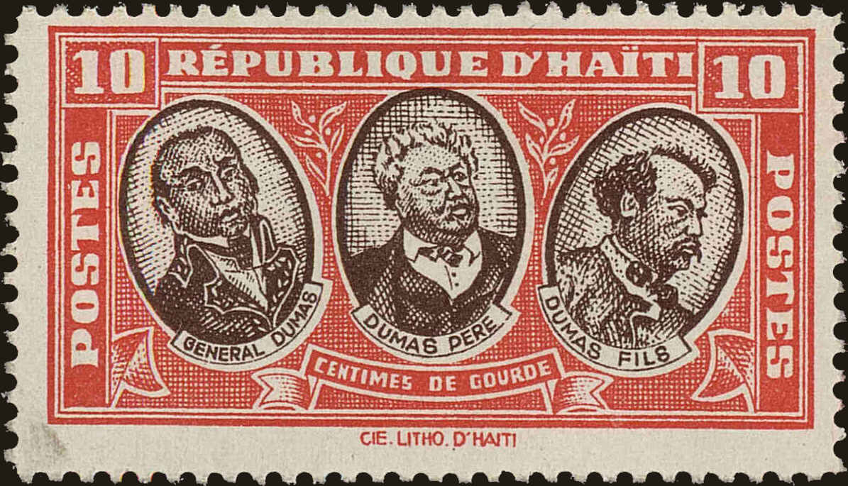 Front view of Haiti 335 collectors stamp