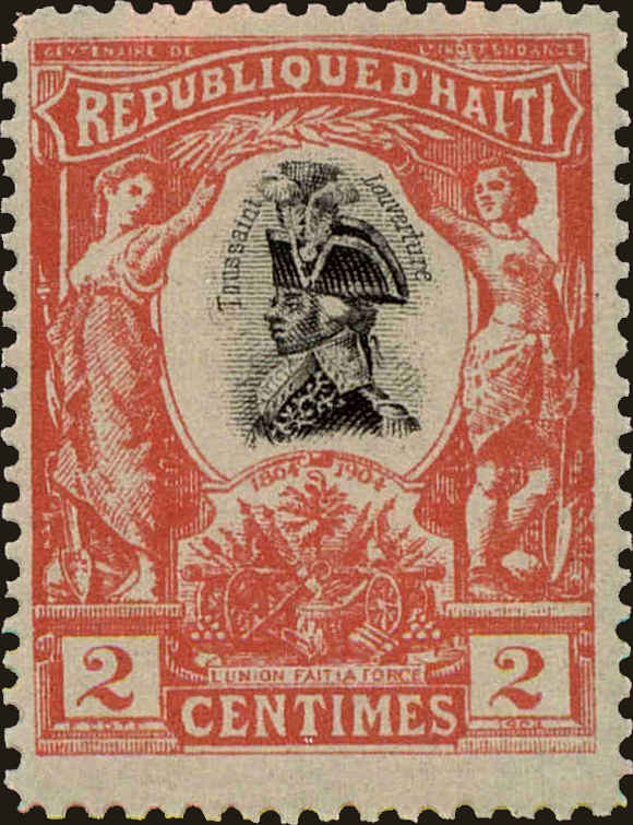 Front view of Haiti 83 collectors stamp