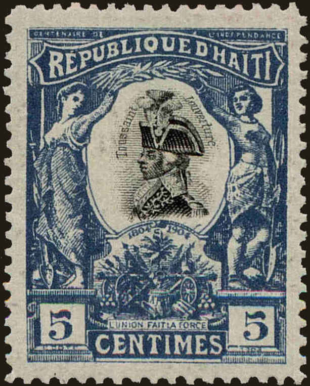 Front view of Haiti 84 collectors stamp