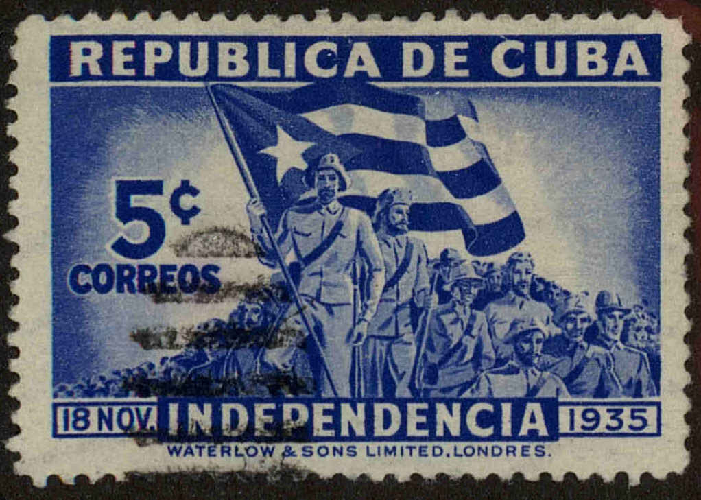 Front view of Cuba (Republic) 335 collectors stamp