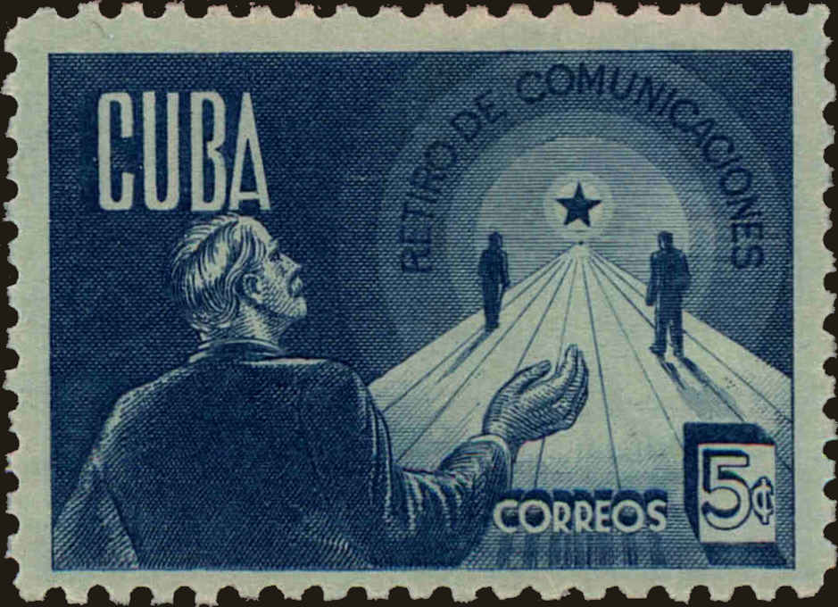 Front view of Cuba (Republic) 383 collectors stamp