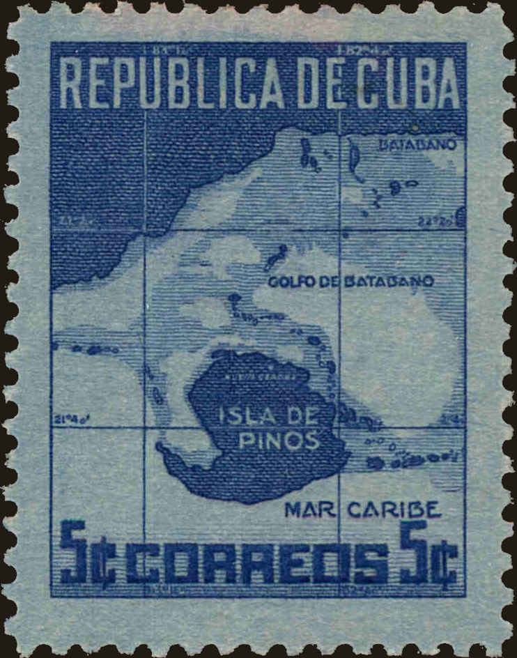 Front view of Cuba (Republic) 437 collectors stamp