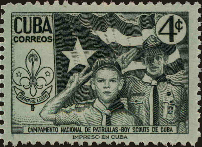 Front view of Cuba (Republic) 535 collectors stamp