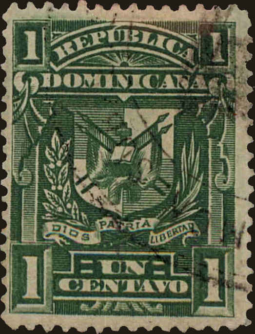Front view of Dominican Republic 86a collectors stamp