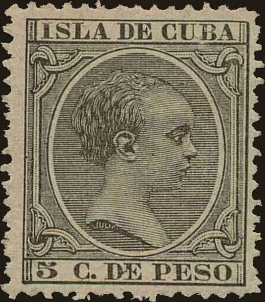 Front view of Cuba (Spanish) 144 collectors stamp