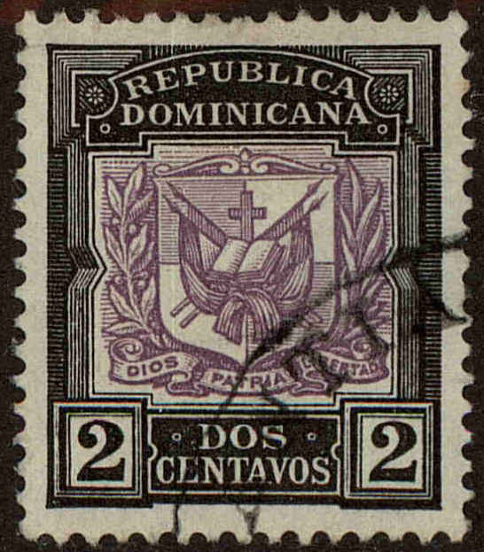 Front view of Dominican Republic 127 collectors stamp